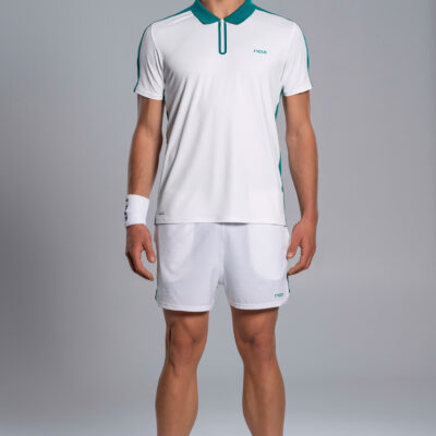 POLO MĘSKIE PRO WHITE/IVY GREEN